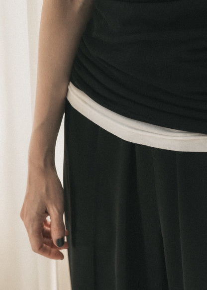 [PREORDER] satin easy pants (-milk-)