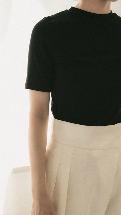 [PREORDER] satin easy pants (-milk-)