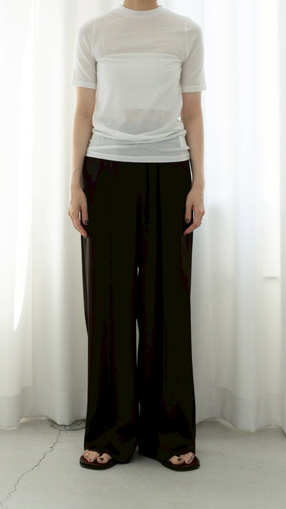 [PREORDER] satin easy pants (-milk-)