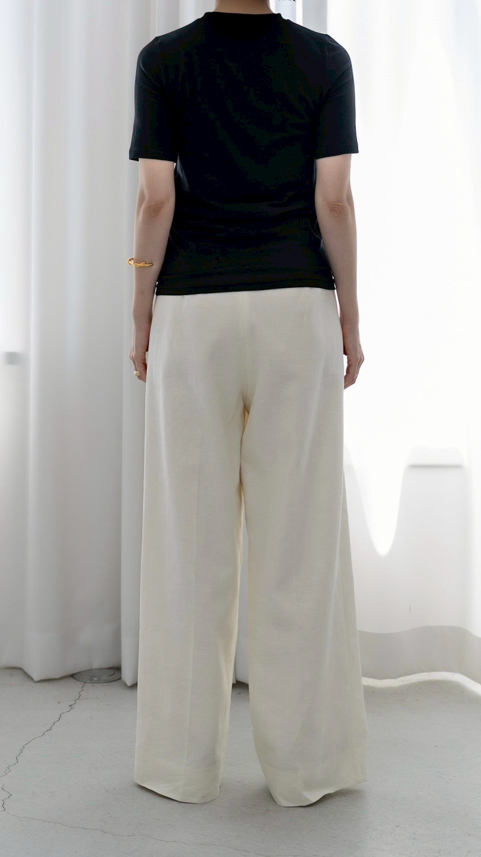 [PREORDER] satin easy pants (-milk-)
