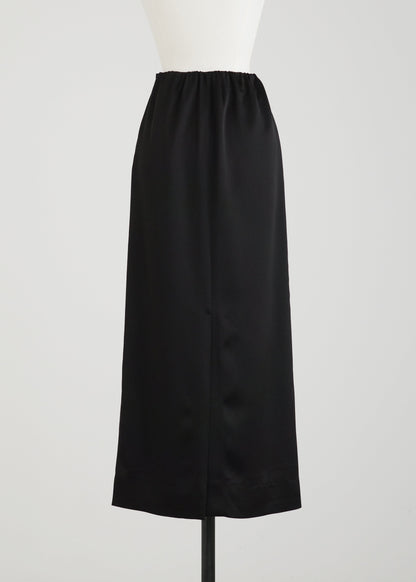 【PRE ORDER】Satin Straight Skirt (Black)