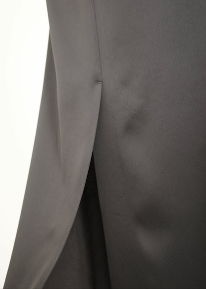 【PRE ORDER】Satin Straight Skirt (Black)