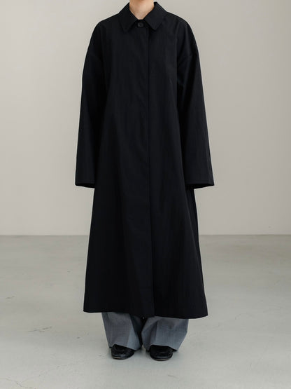 Powdery Taffeta Coat(Black)