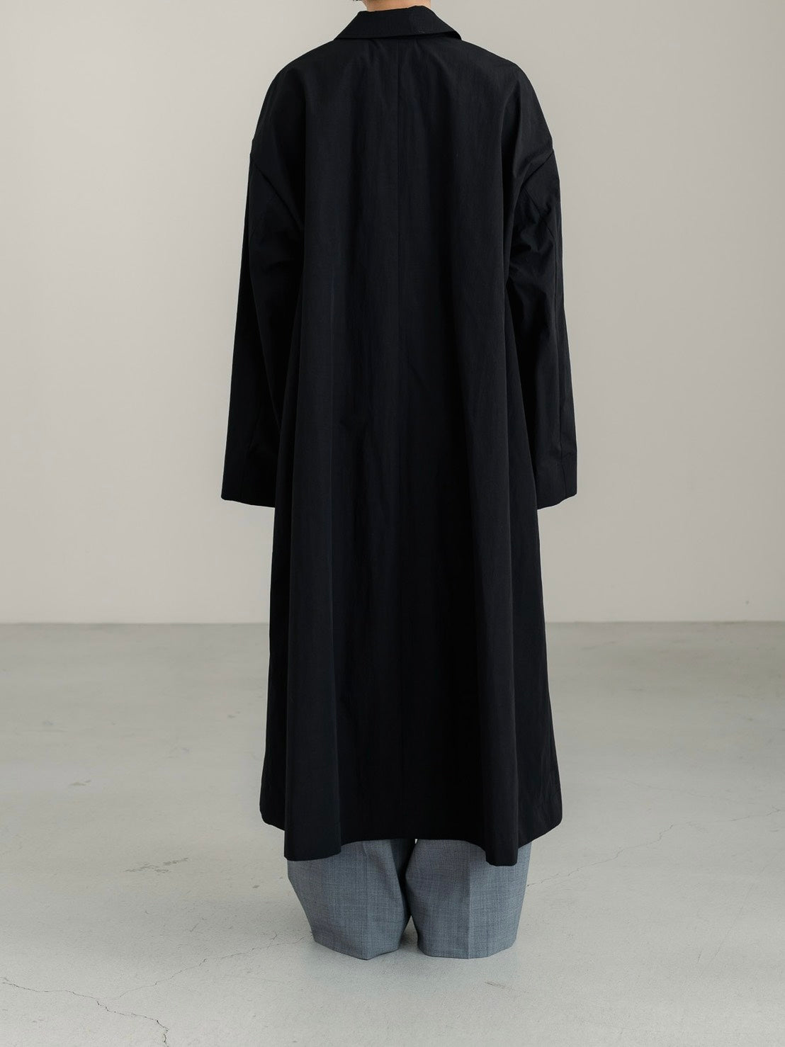 Powdery Taffeta Coat(Black)