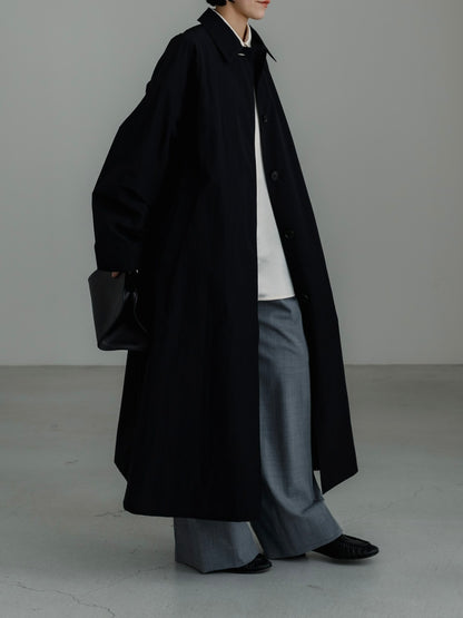 Powdery Taffeta Coat(Black)