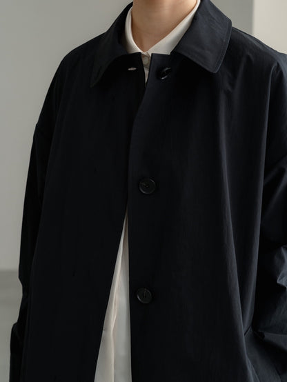 Powdery Taffeta Coat(Black)