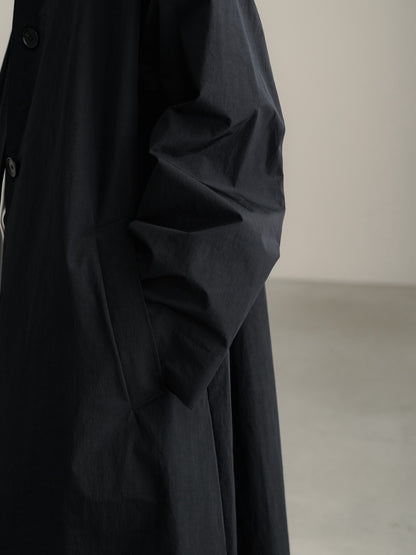 Powdery Taffeta Coat(Black)