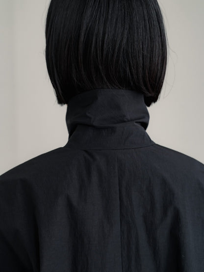 Powdery Taffeta Coat(Black)