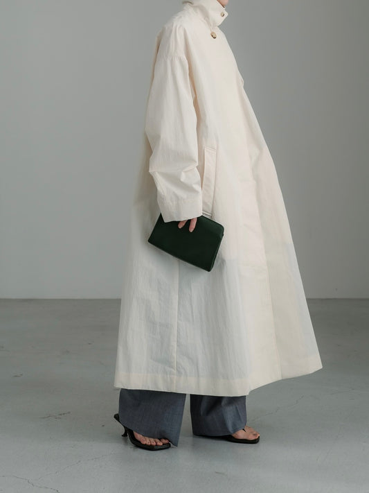 【PRE ORDER】Powdery Taffeta Coat(Ecru)