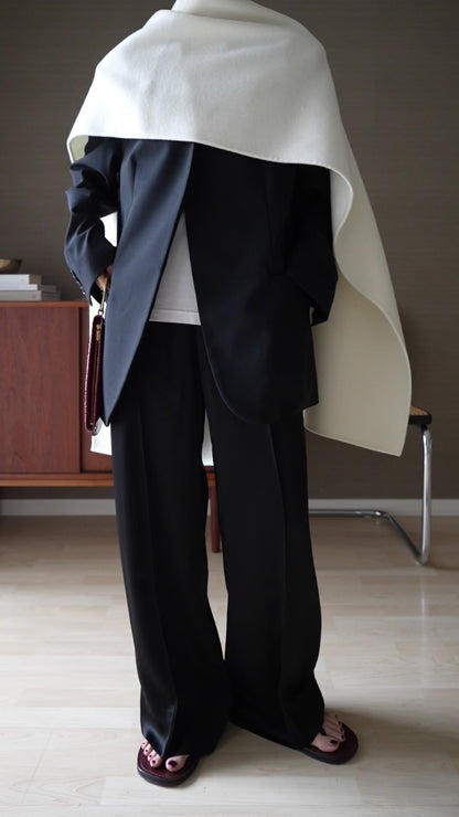 【PRE-ORDER】Satin Easy Pants (black)