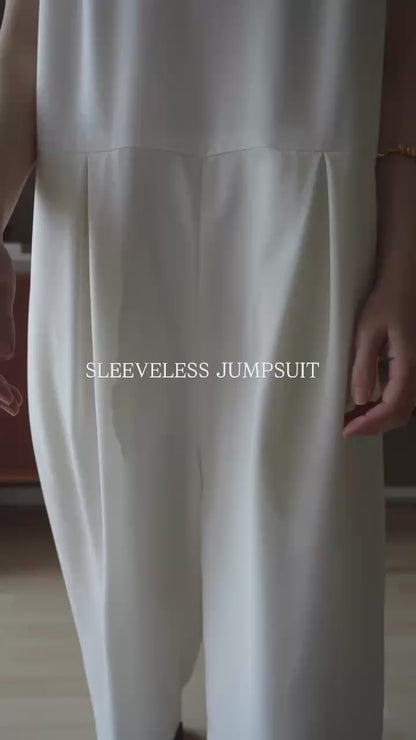【PRE ORDER】SLEEVELESS JUMPSUIT (2color)